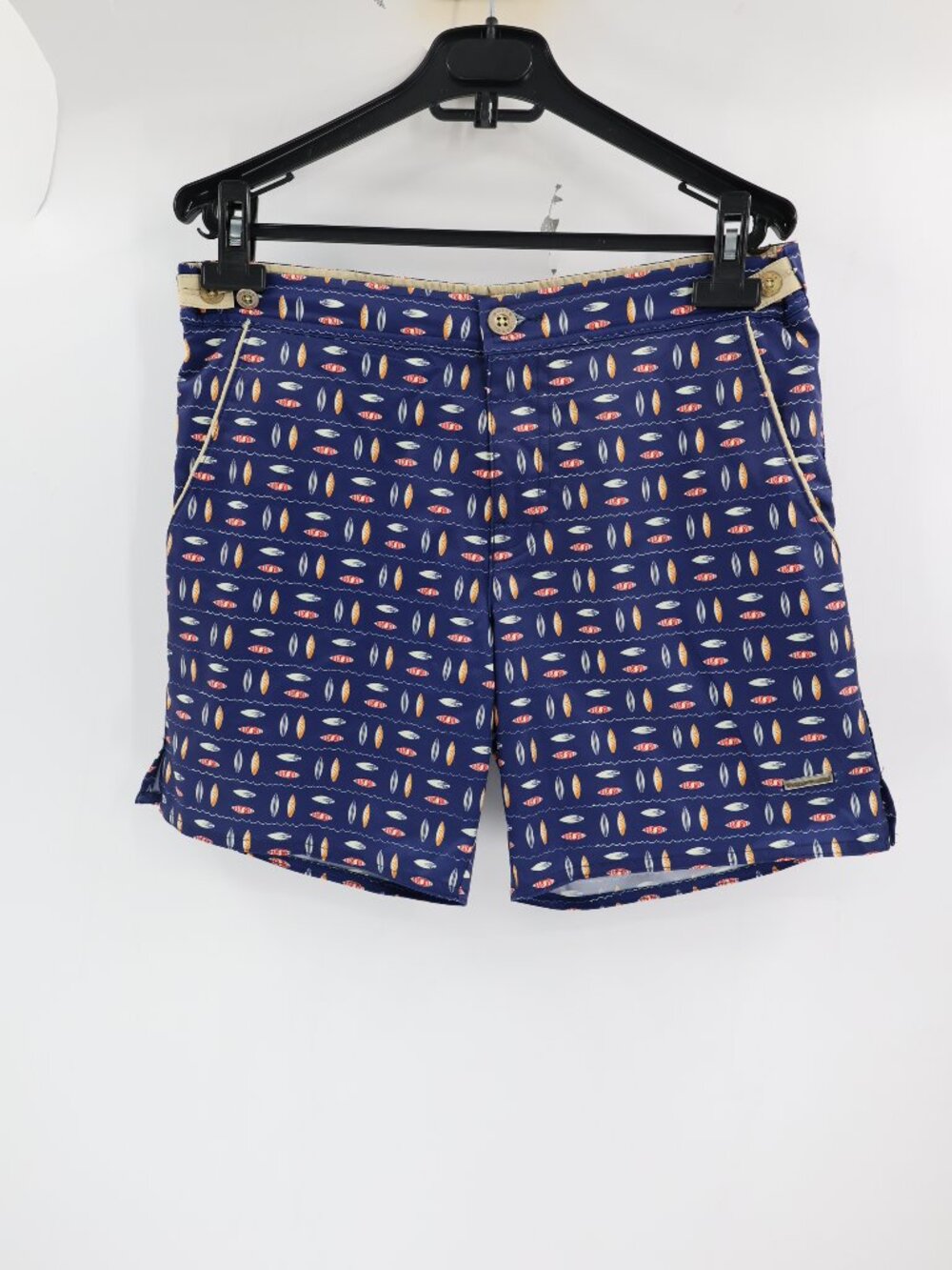 Parke & Ronen Swim Trunks Men’s 31 Surfboard Print 6" Mesh Lined Beach shorts